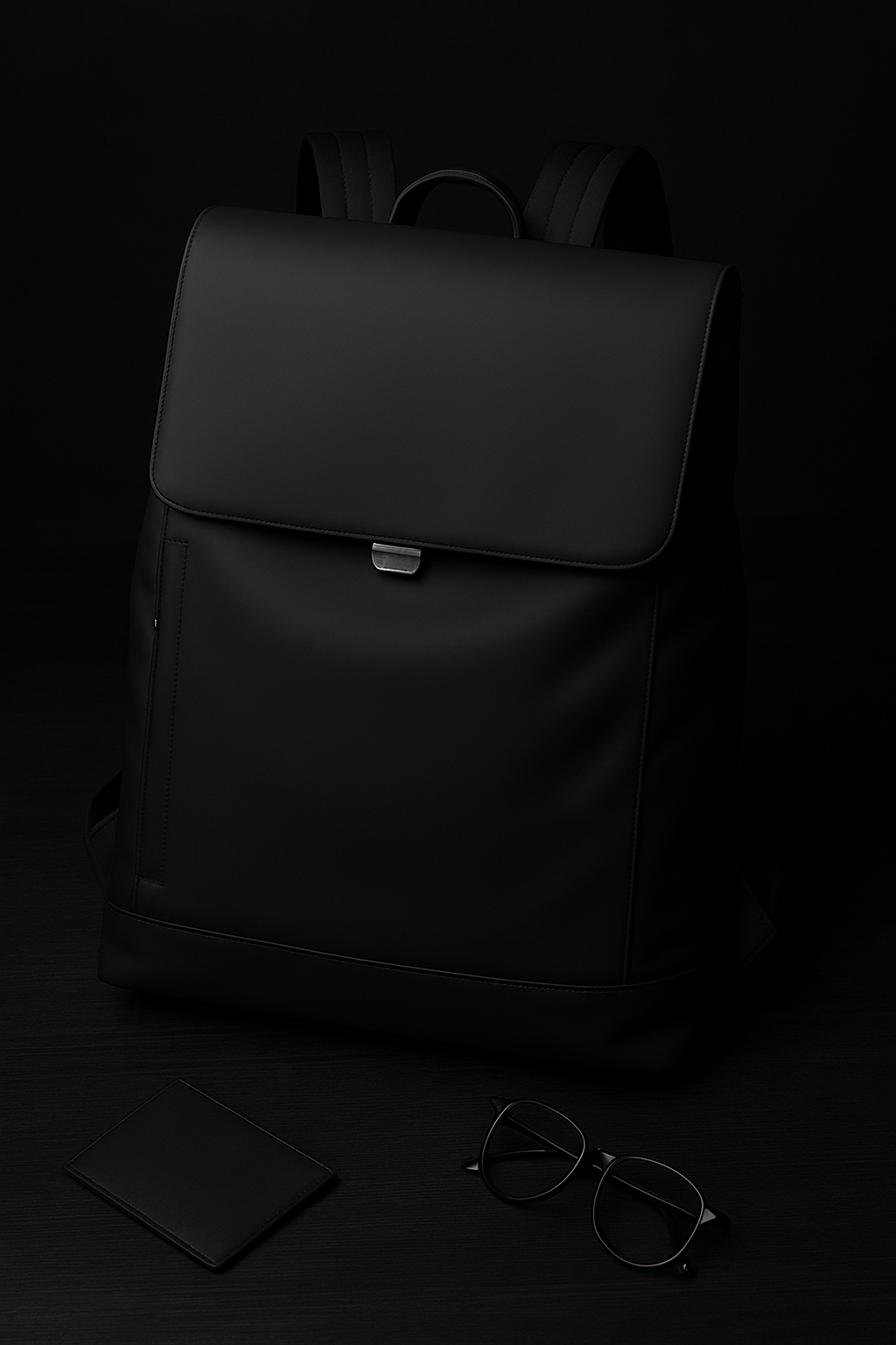 Mochila masculina minimalista para notebook Noir