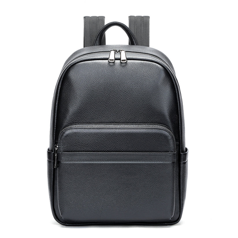 Mochila masculina de couro para notebook Nero
