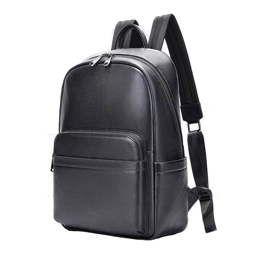 Mochila masculina de couro para notebook Nero