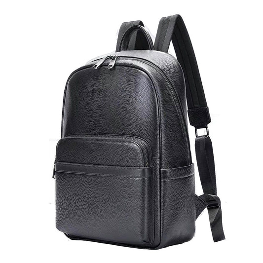 Mochila masculina de couro para notebook Nero