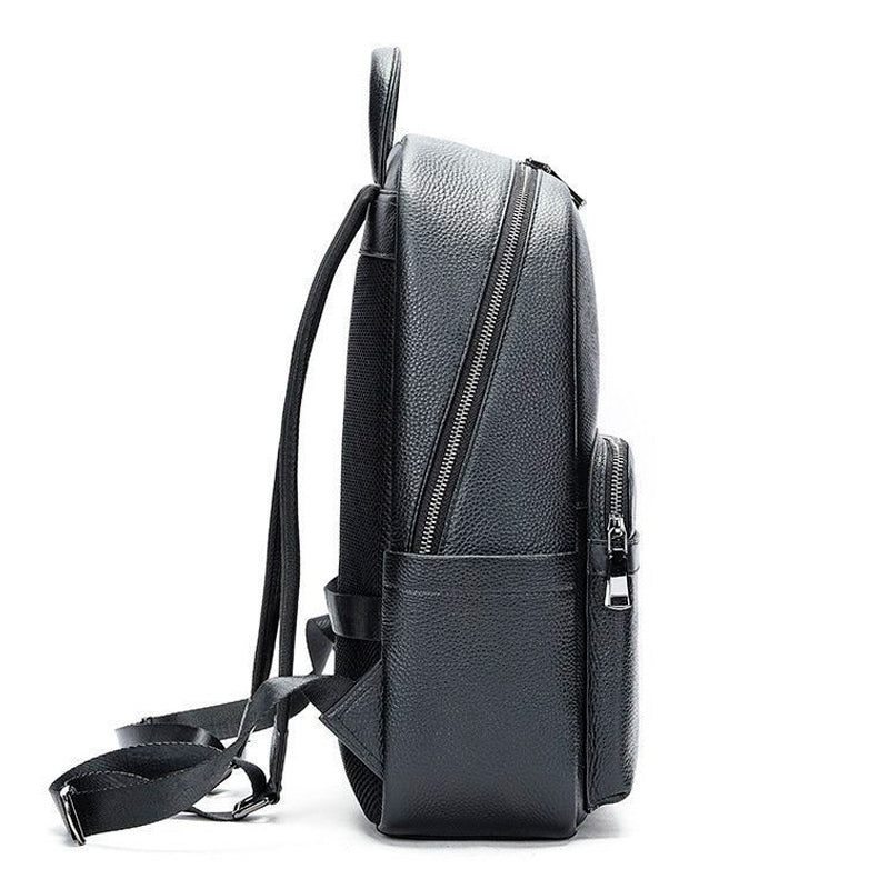 Mochila masculina de couro para notebook Nero