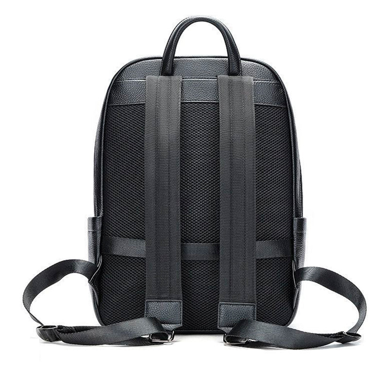 Mochila masculina de couro para notebook Nero