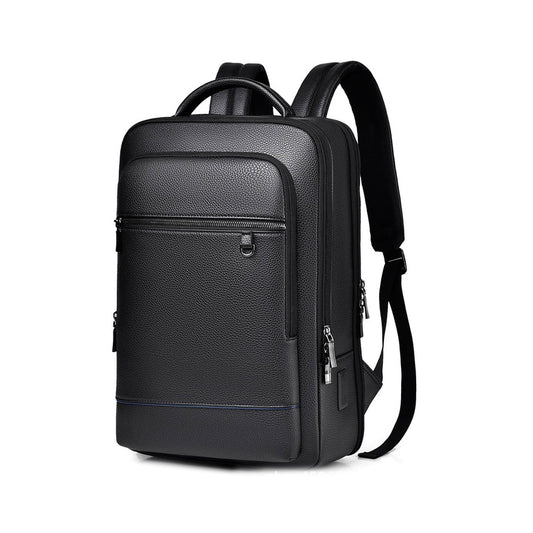 Mochila masculina de couro para notebook Prime