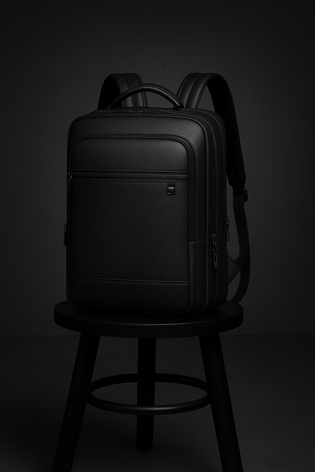 Mochila masculina de couro para notebook Prime